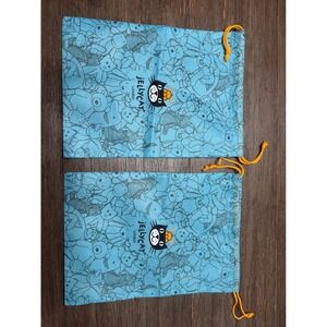 Jellycat London Blue Drawstring Dust Bags Setof 2 Plush Storage GiftBags 16x11.5